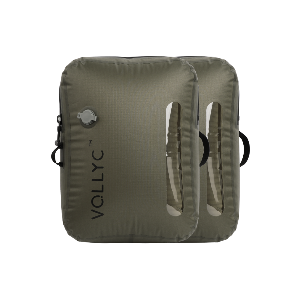 FLEXTAIL X VOLLYC EZY SET BUNDLE - 3 Size Waterproof Travel Vacuum Pack For Luggage Space Saving