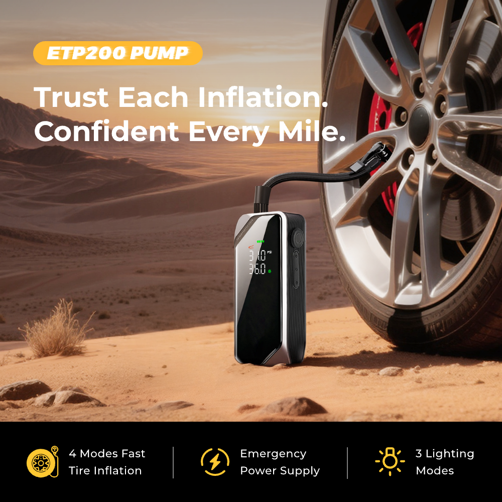 EVO TIRE PUMP 200 - 150 PSI Electric Portable Tire Inflator