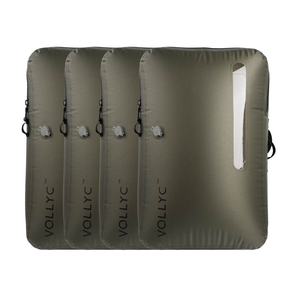 FLEXTAIL X VOLLYC EZY SET BUNDLE - 3 Size Waterproof Travel Vacuum Pack For Luggage Space Saving