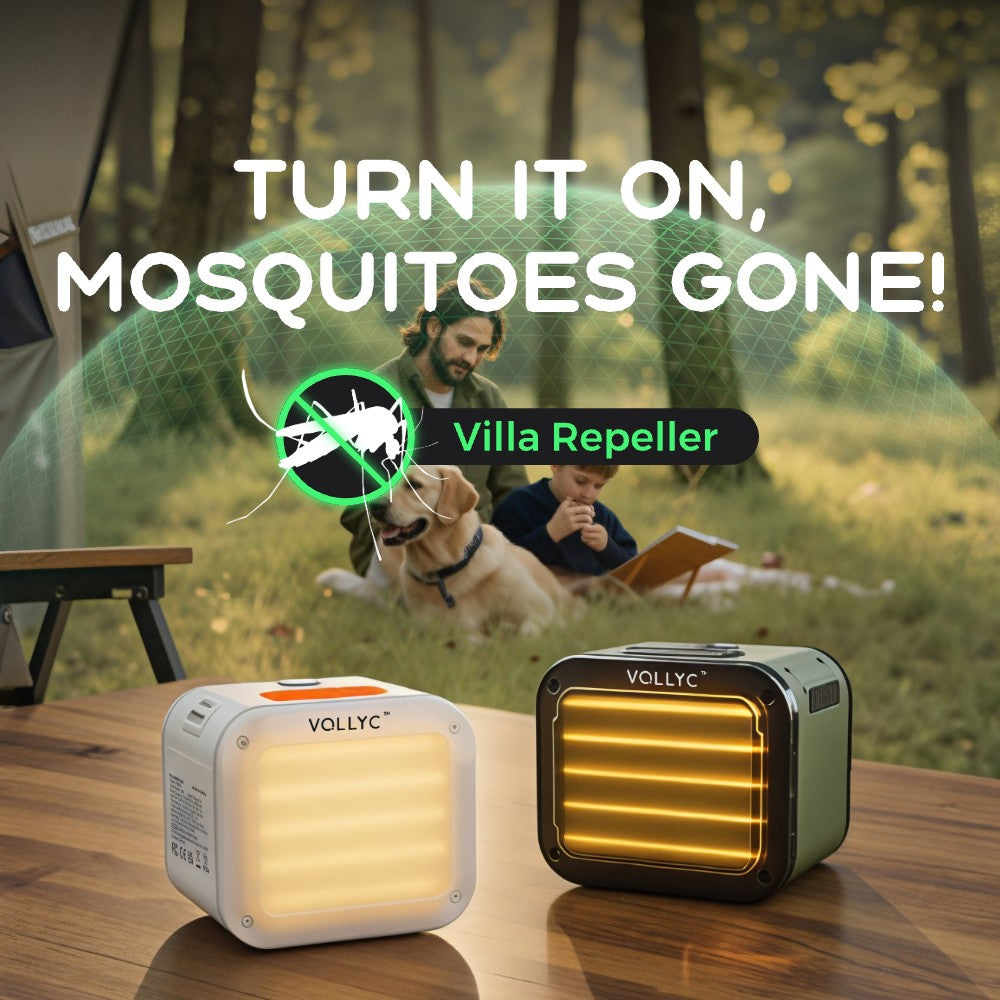 VILLA REPELLER - 3 IN 1 Mosquito Repellent:Repel. Diffuse. Illuminate