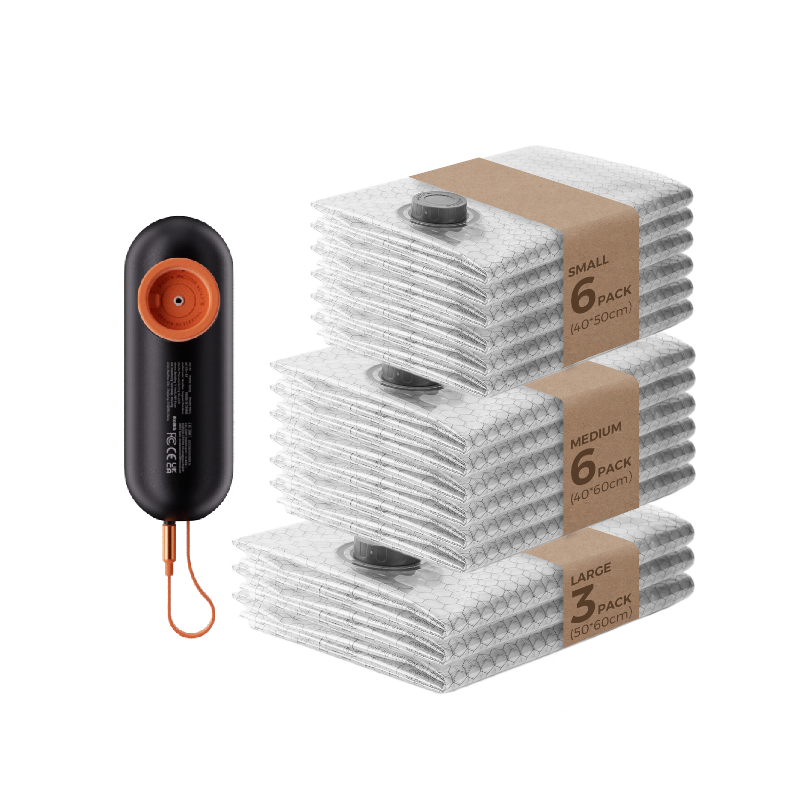 NANO BAG SET AT -55KPA VACUUM POWER The New Standard of Compression