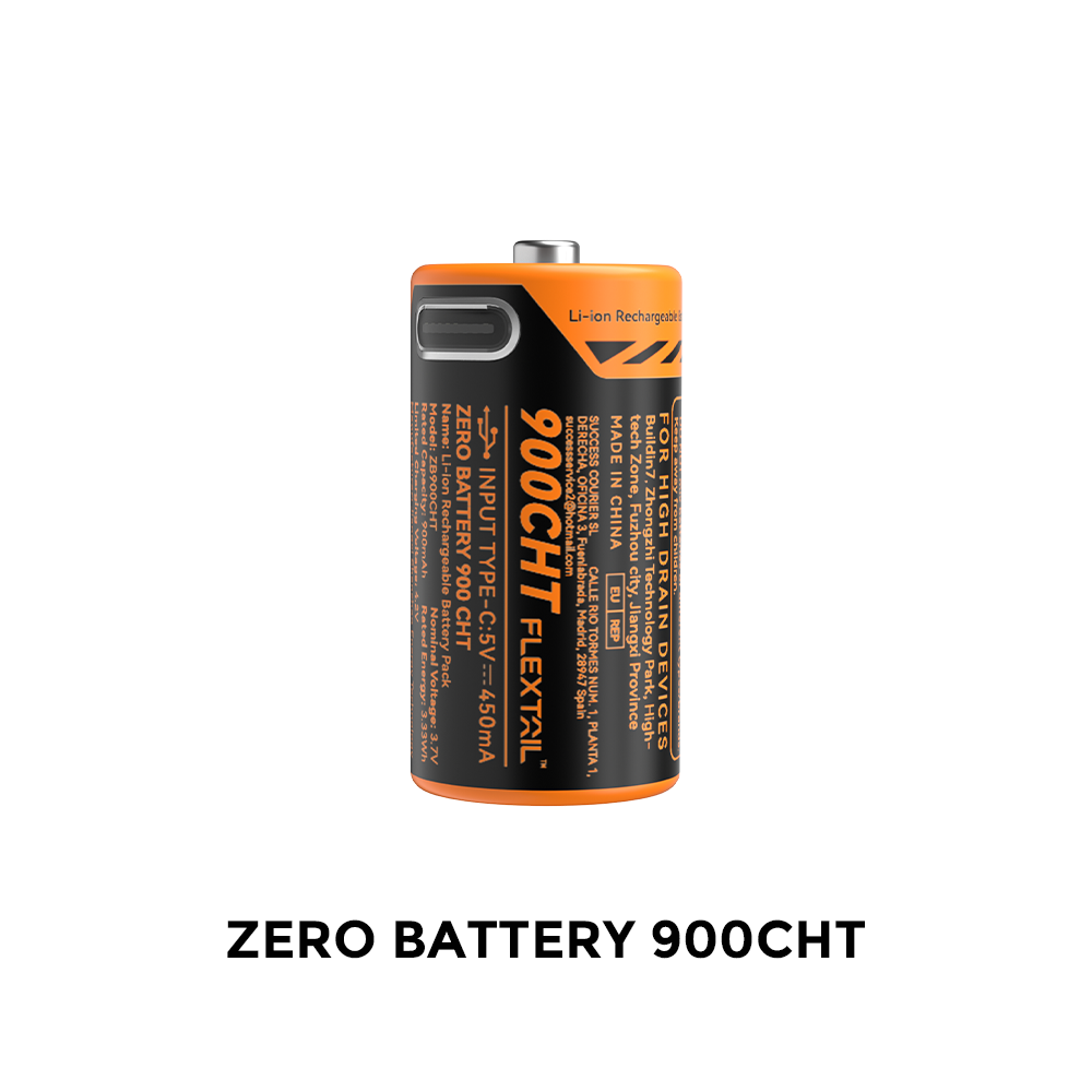 ZERO BATTERY - High Performance RCR123A Li-ion Battery