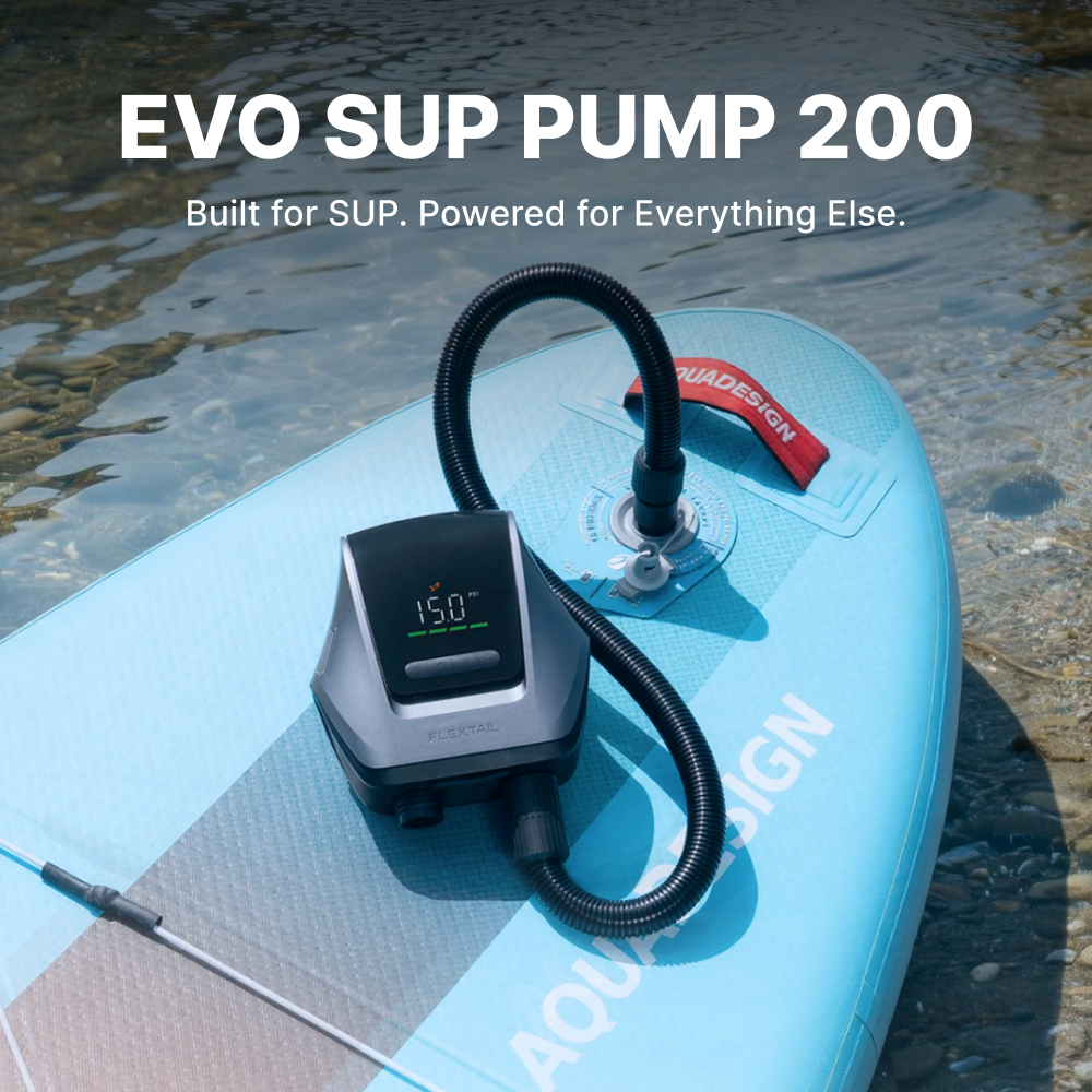 EVO SUP PUMP 200 - Fast SUP Inflation. Lightweight to Carry