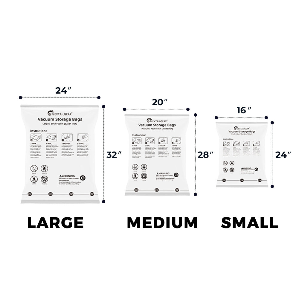 Vacuum Storage Bags With Pump (US Clearance)