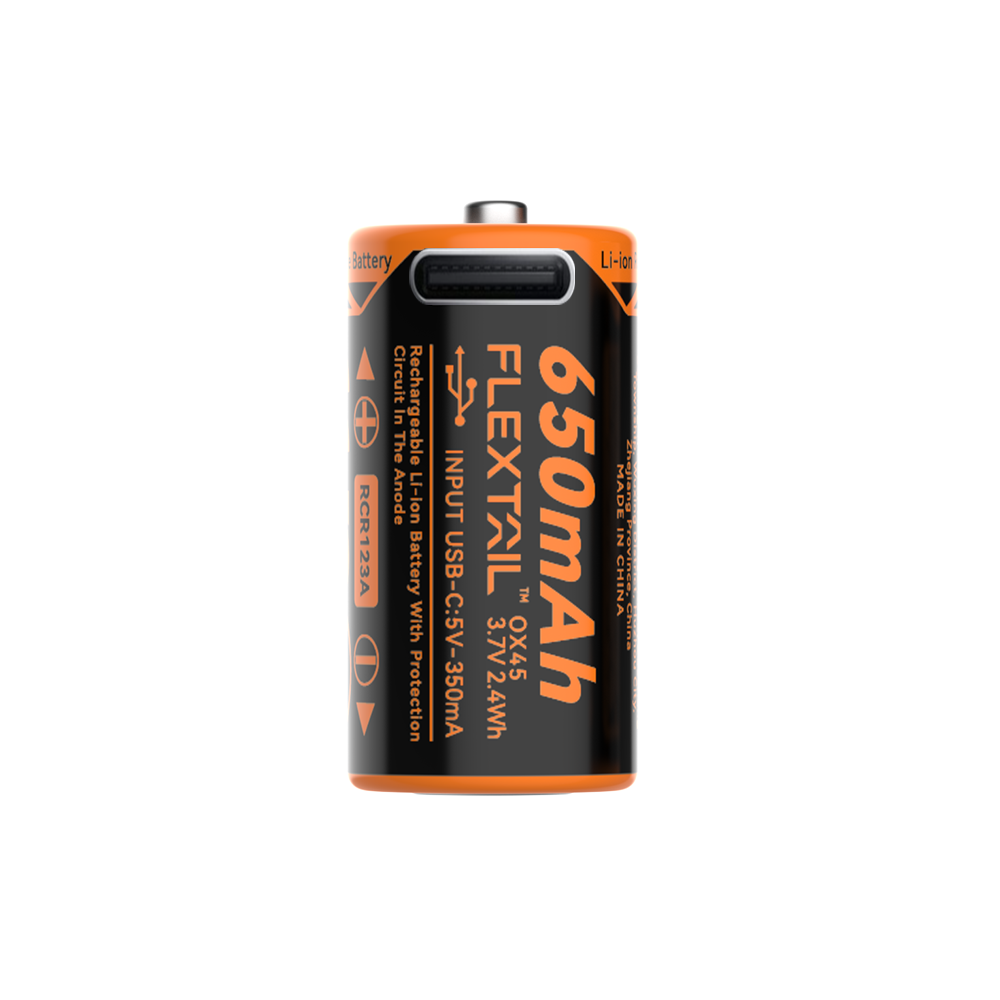 ZERO BATTERY - High Performance RCR123A Li-ion Battery