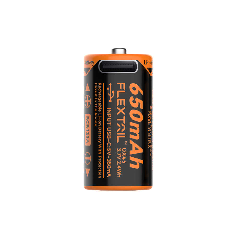 ZERO BATTERY - High Performance RCR123A Li-ion Battery