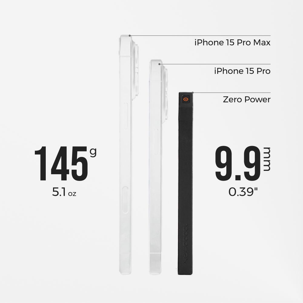 ZERO POWER 10,000C - The World's Lightest & Thinnest 10,000mAh Power Bank (145g, 22.5W)