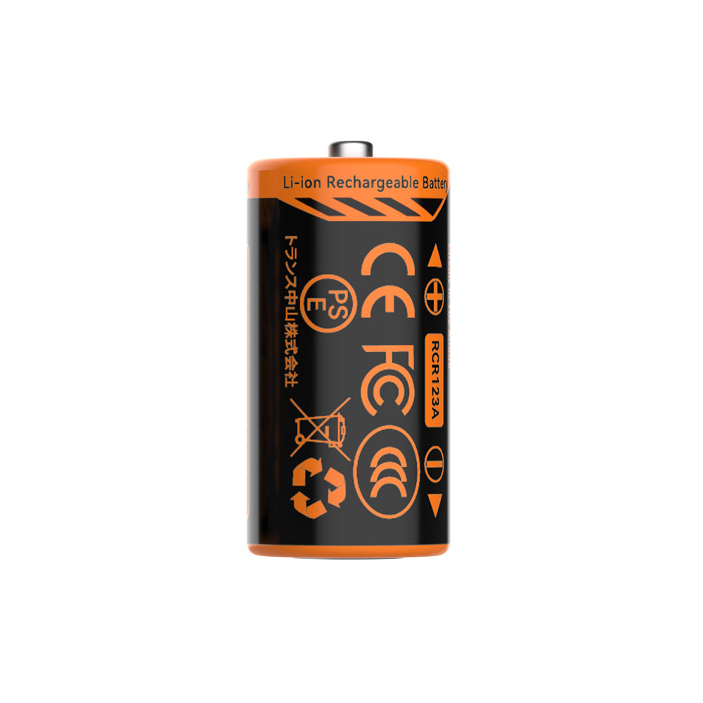 ZERO BATTERY - High Performance RCR123A Li-ion Battery
