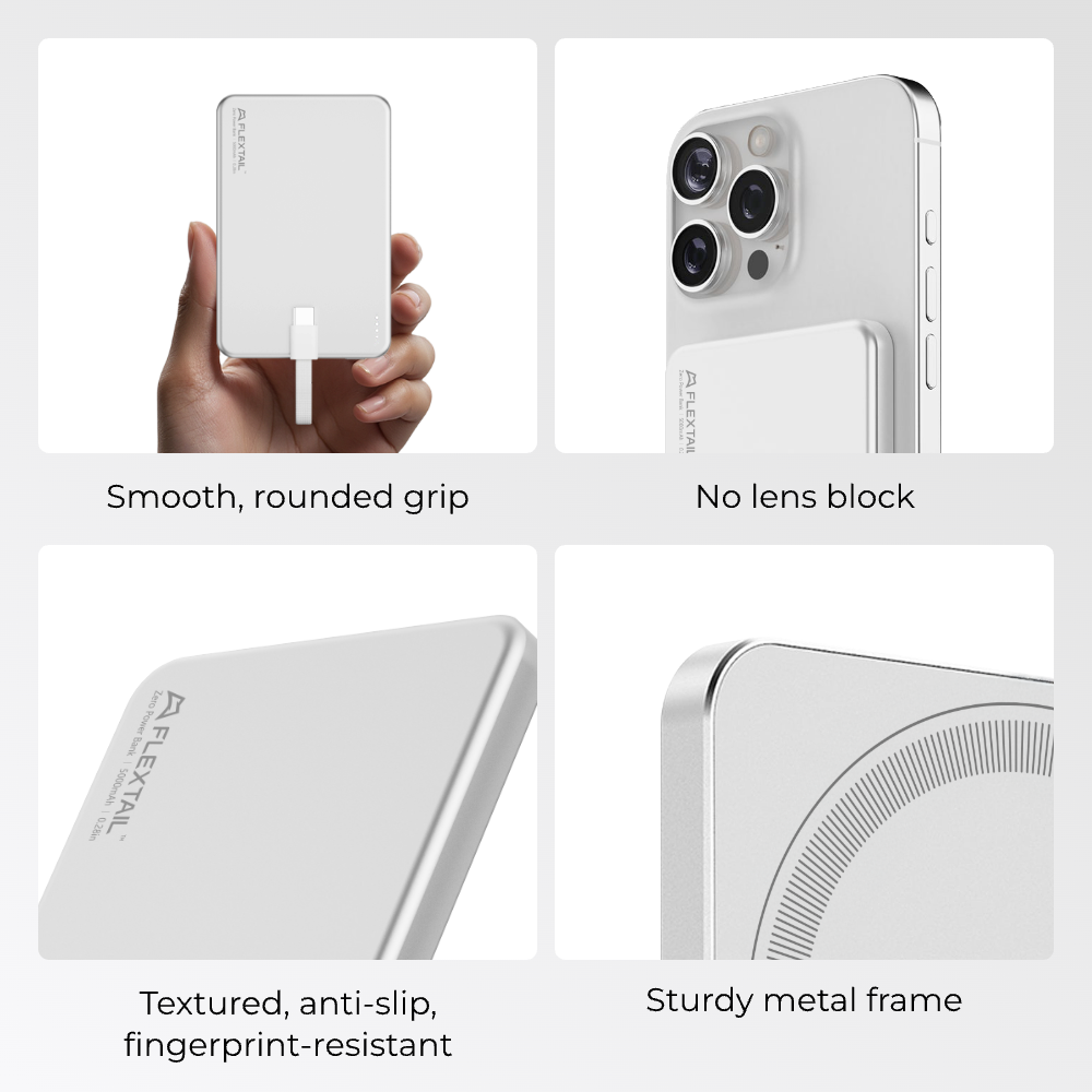 ZERO POWER METAL 5000M - World's Slimmest Power Bank