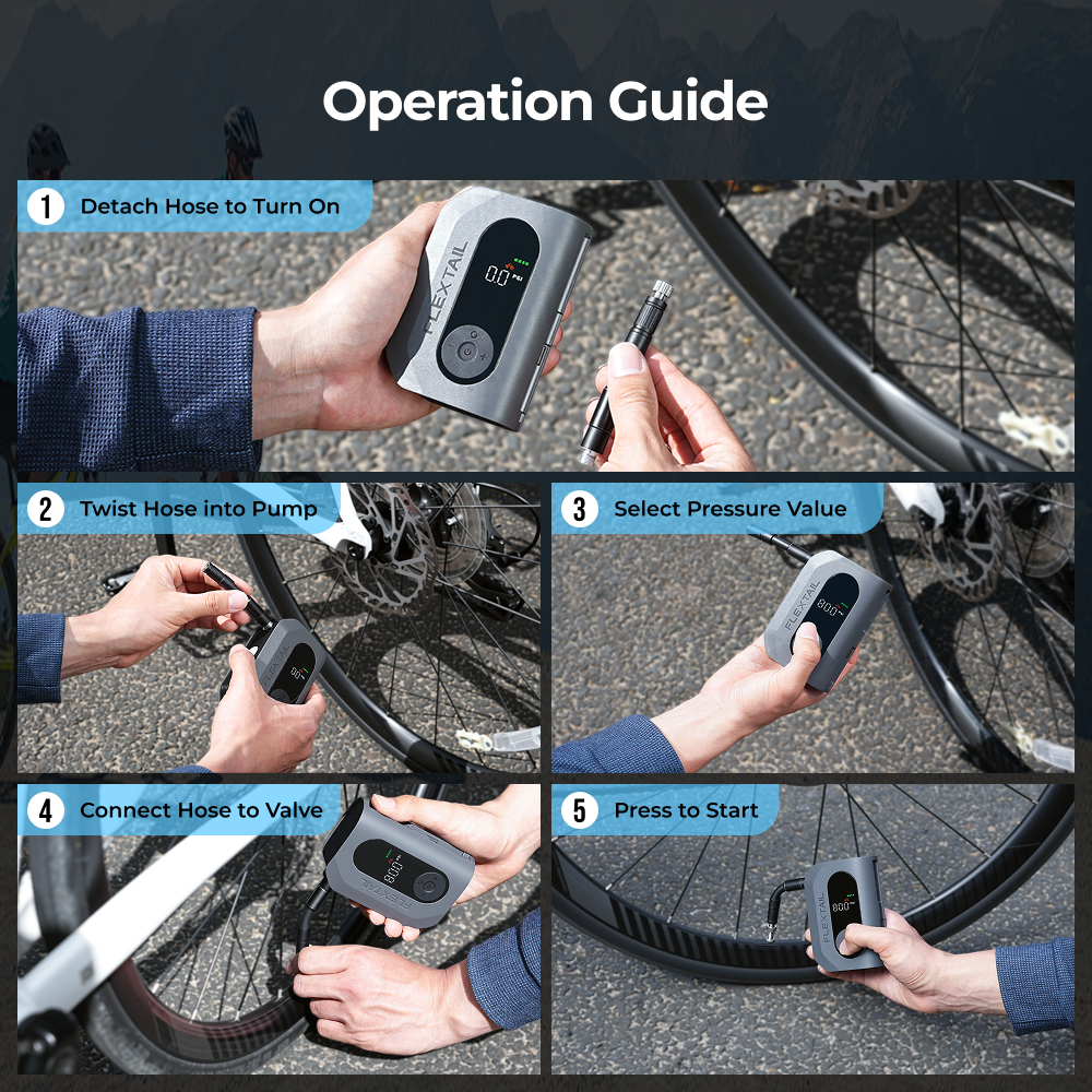 TINY TIRE PUMP 600 - Pro Power in a Pocket-Sized Pump
