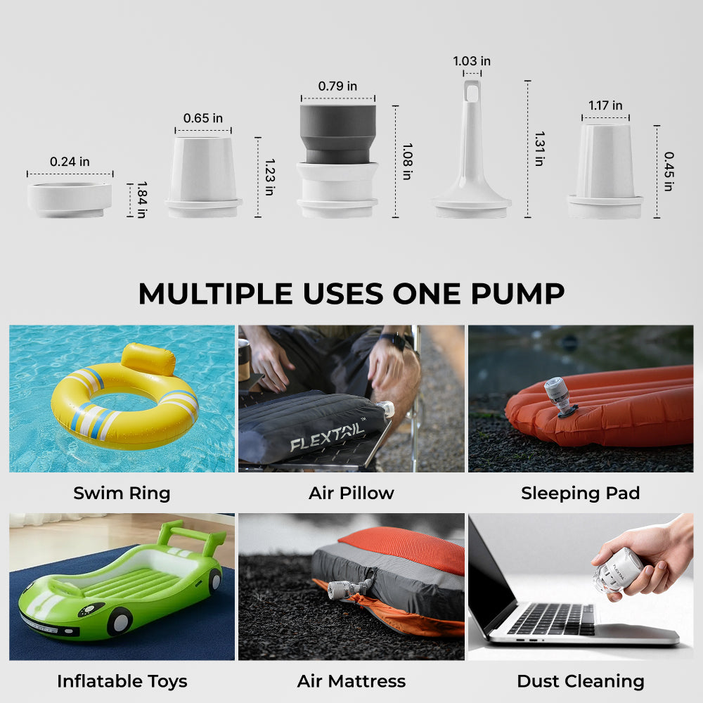 TINY PUMP 3X: Maximum Power for Ultralight Adventures (5KPA, 67g, 300L/Min）