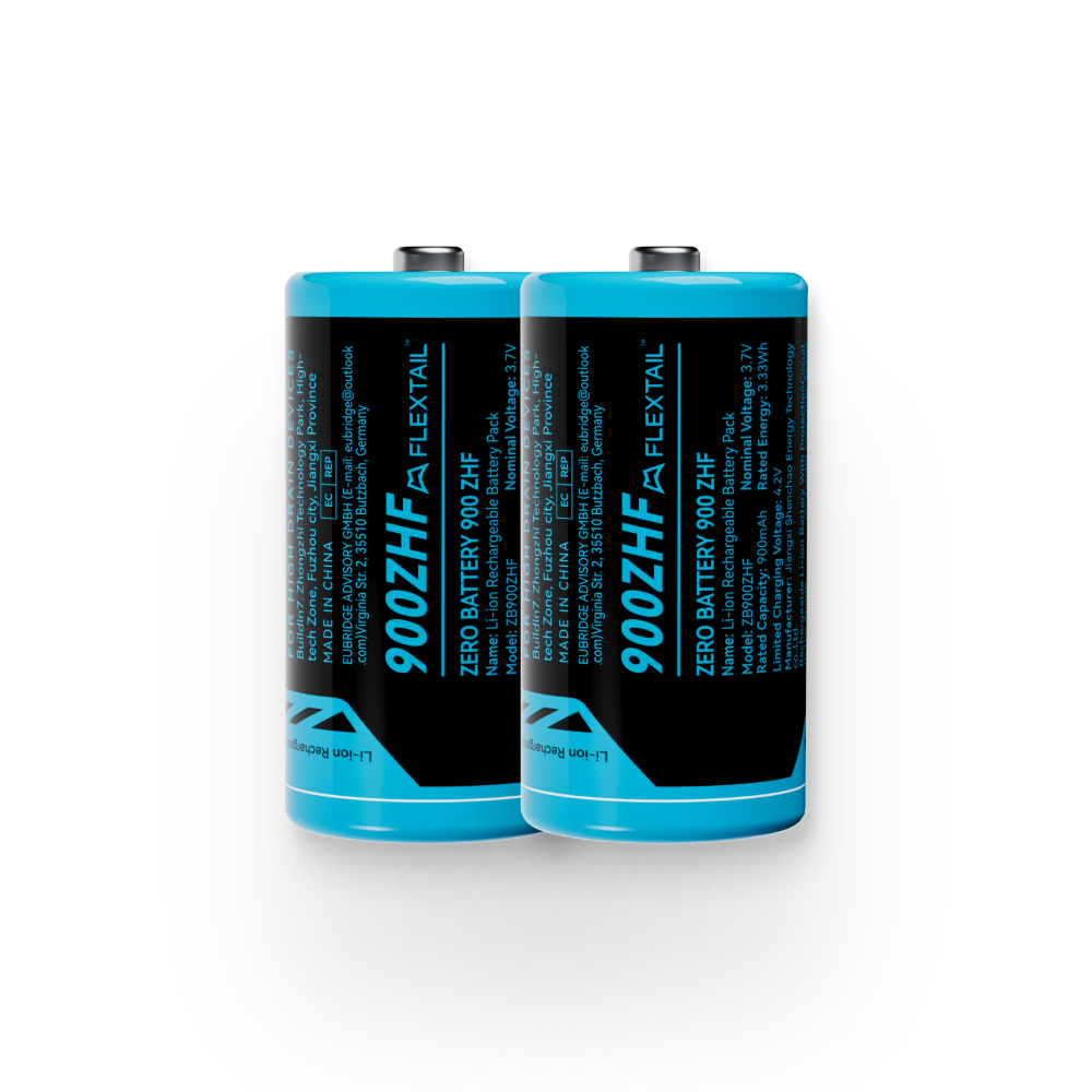 ZERO BATTERY  - High Performance RCR123A Li-ion Battery