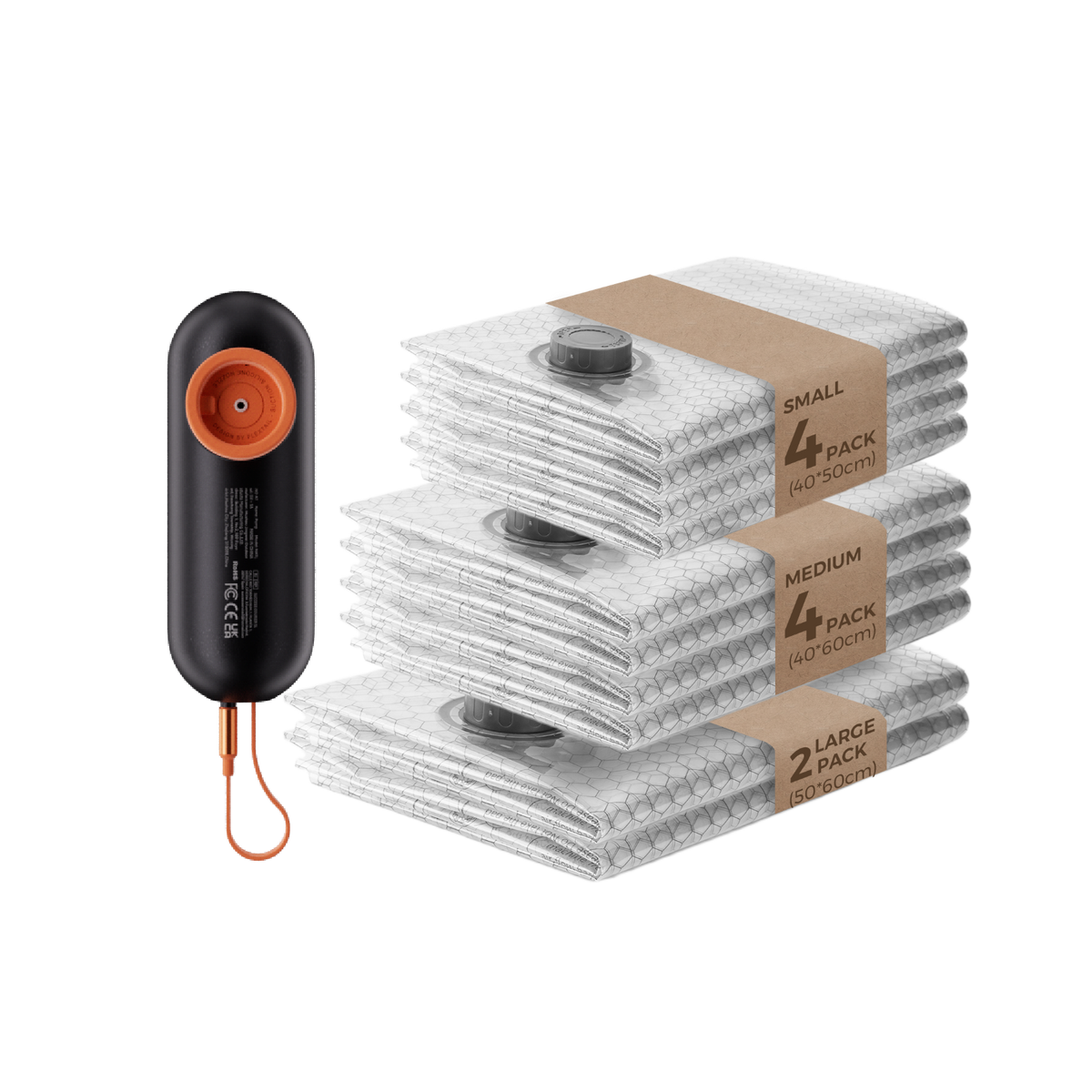 NANO BAG SET AT -55KPA VACUUM POWER The New Standard of Compression