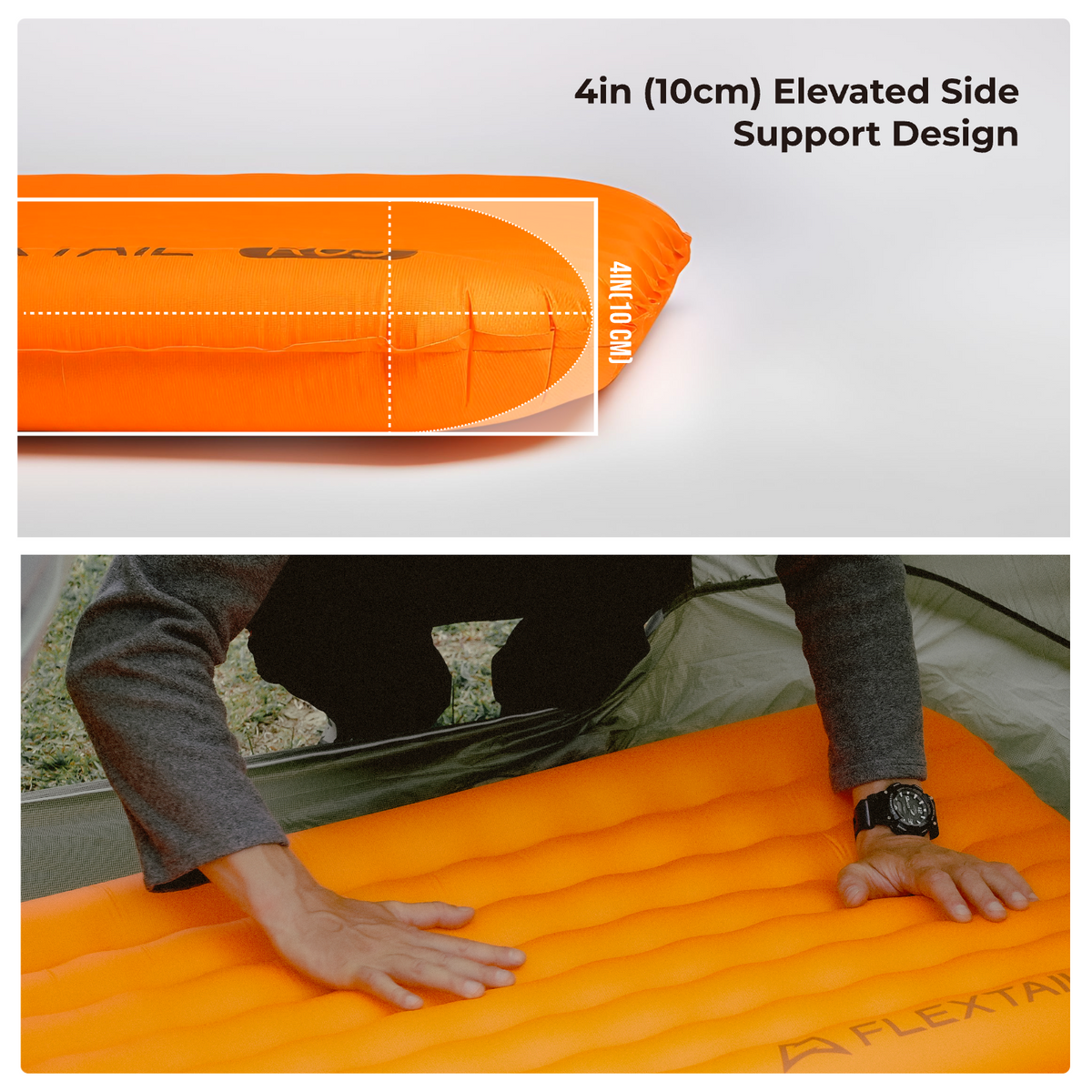 TINY SLEEPING PAD R05 LARGE- Larger, Lighter, More Comfortable (196cm, 5 R-value）