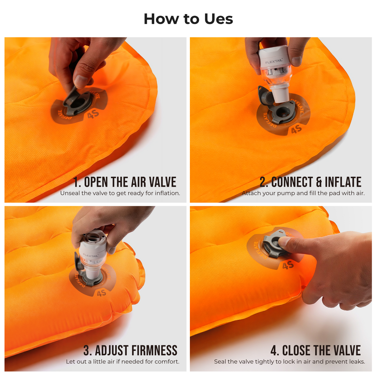 TINY SLEEPING PAD R05 LARGE- Larger, Lighter, More Comfortable (196cm, 5 R-value）