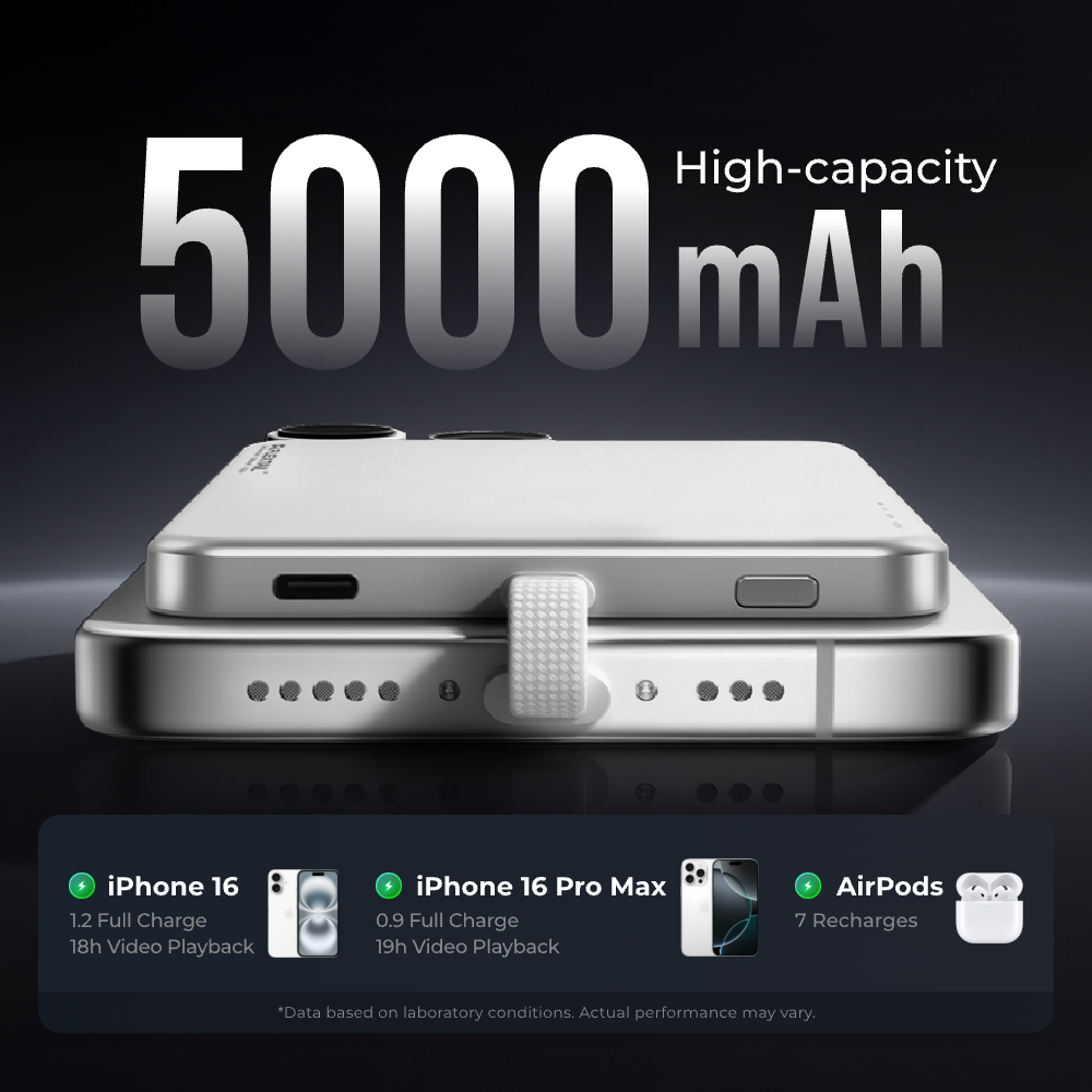 ZERO POWER METAL 5000M - World's Slimmest Power Bank