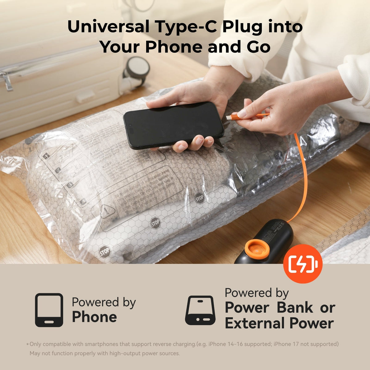 NANO BAG SET AT -55KPA VACUUM POWER The New Standard of Compression