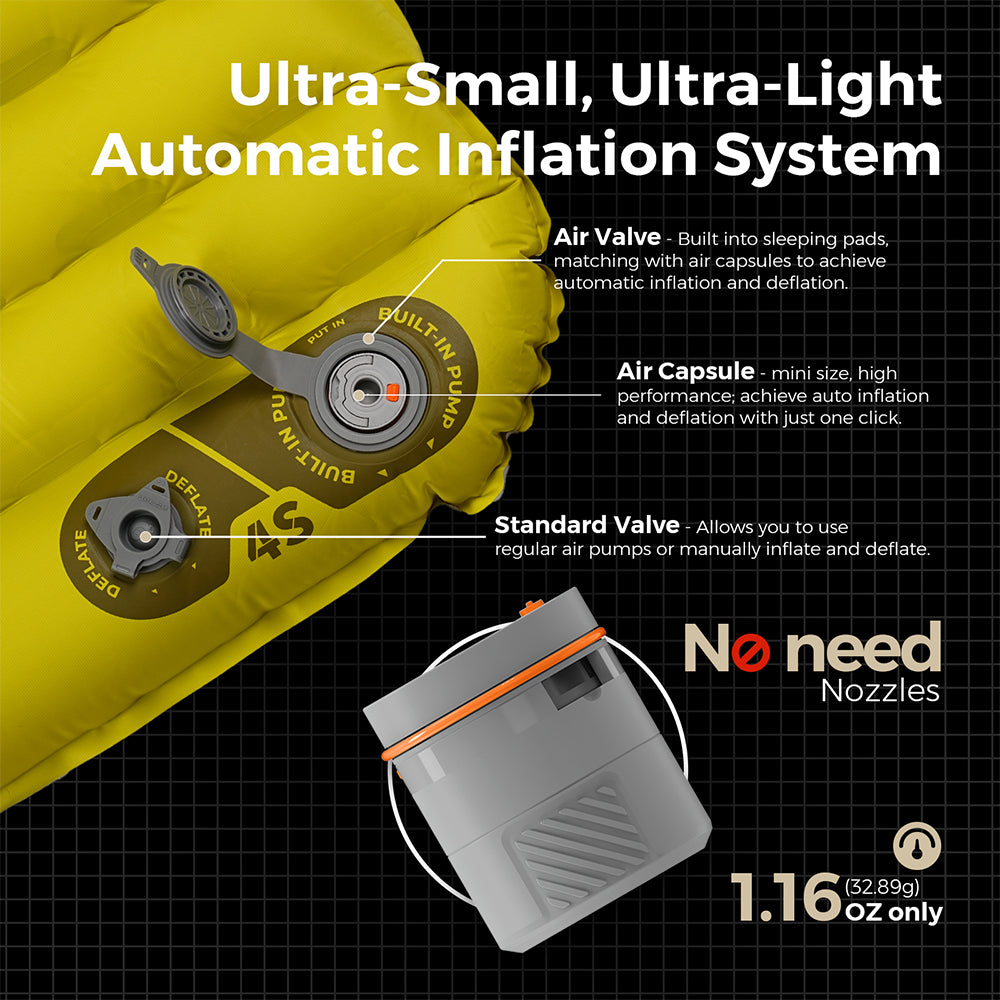 TINY SLEEPING PAD R03 AVS - 3.5 R-Value 3 Season Sleeping Pad with Pump