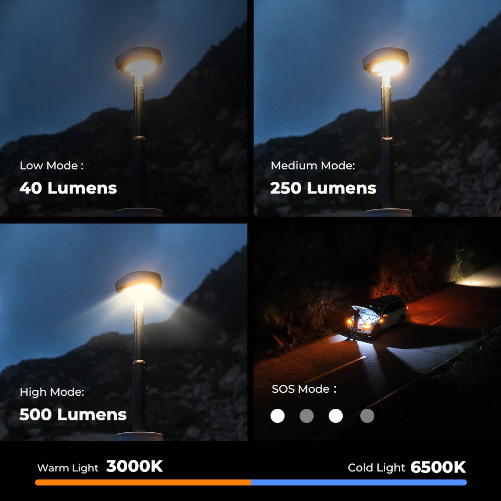 EVO LANTERN - FLEXTAIL x OuTask 2-in-1 Telescopic Lantern for Versatile Lighting(US Clearance）