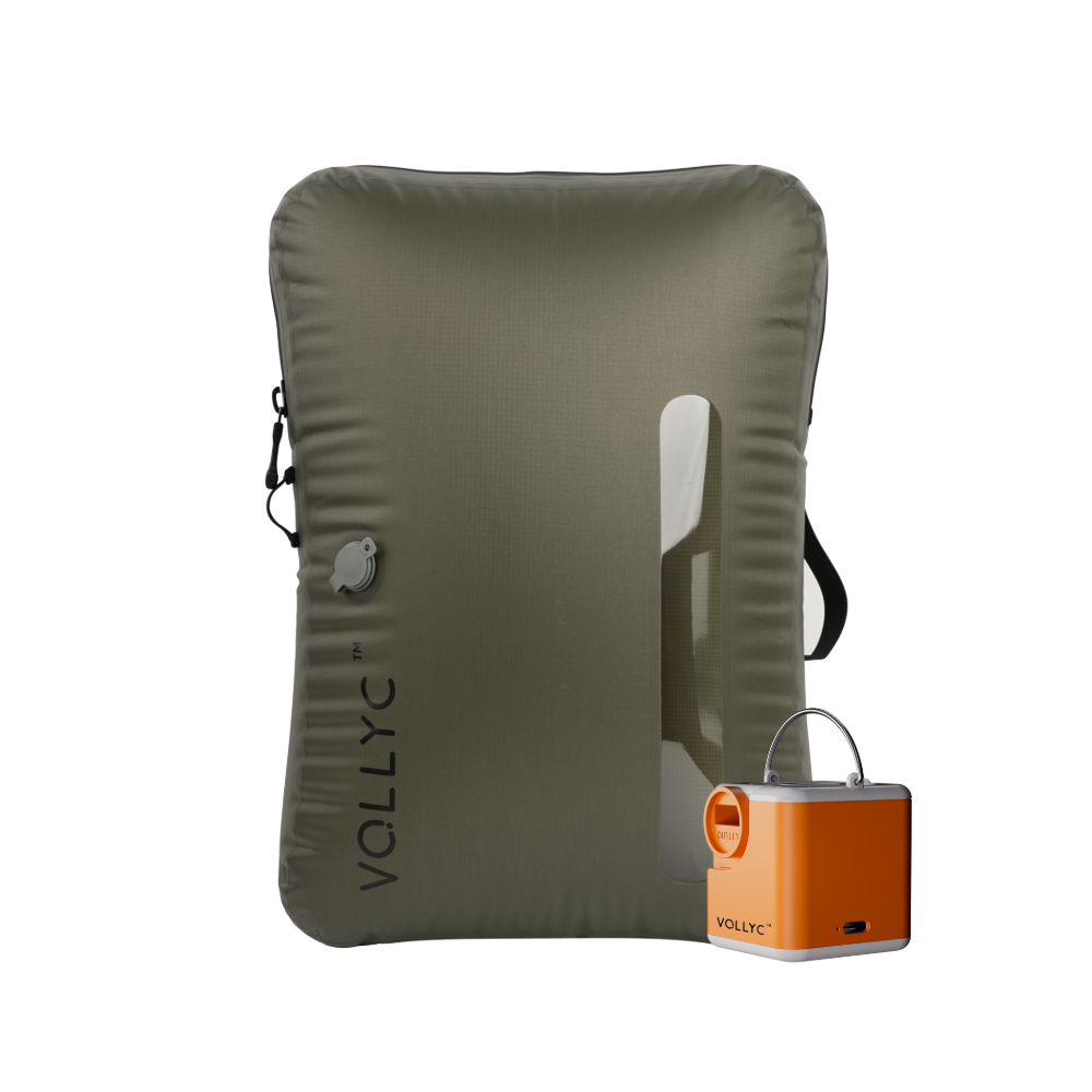 FLEXTAIL X VOLLYC EZY SET BUNDLE - 3 Size Waterproof Travel Vacuum Pack For Luggage Space Saving