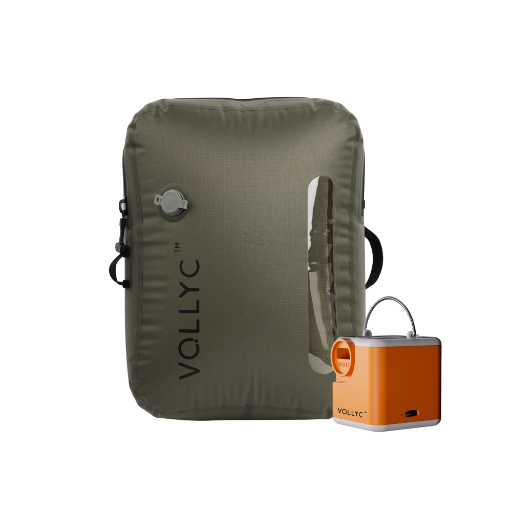 FLEXTAIL X VOLLYC EZY SET BUNDLE - 3 Size Waterproof Travel Vacuum Pack For Luggage Space Saving